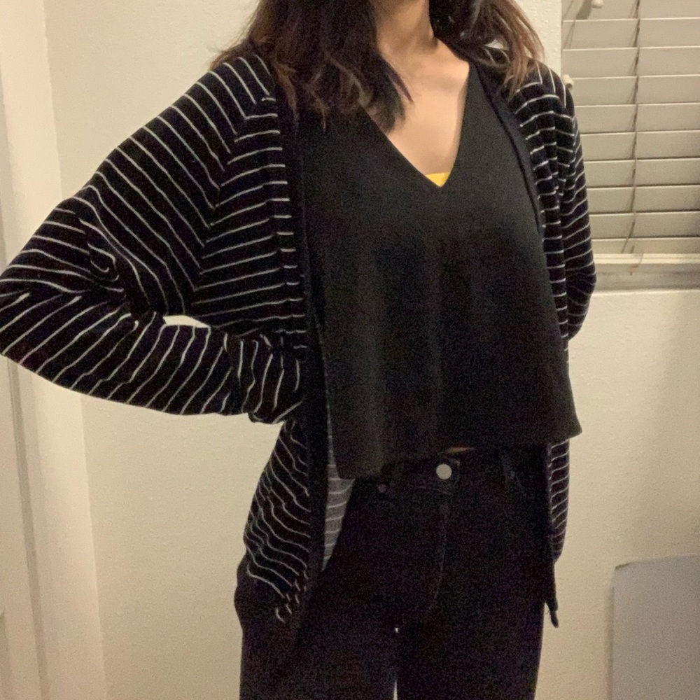 Striped velvet Cheap Monday Cardigan